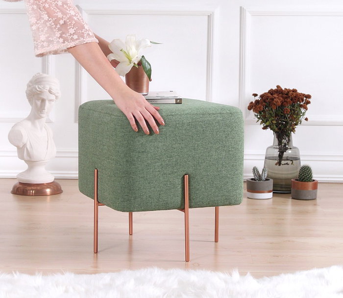 Atelier Del Sofa Puf Bohemio Verde Copper 52